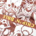 Japan Disney Jacquard Face Towel - Chip & Dale / Silhouette - 2