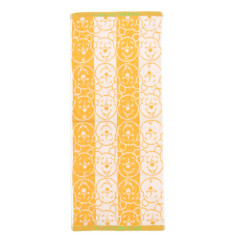 Japan Disney Jacquard Face Towel - Pooh / Silhouette