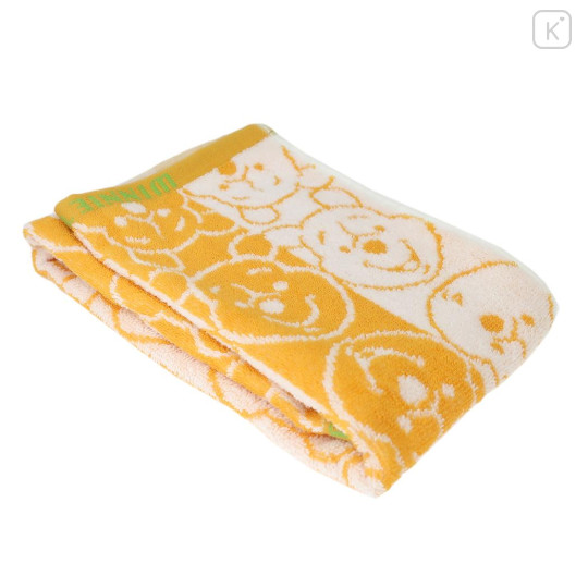 Japan Disney Jacquard Face Towel - Pooh / Silhouette - 3