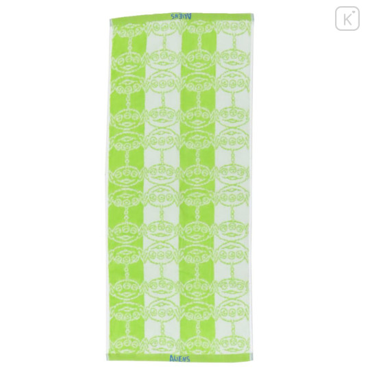 Japan Disney Jacquard Face Towel - Little Green Men / Silhouette - 1