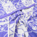 Japan Sanrio Jacquard Bath Towel - Kuromi / Silhouette - 2