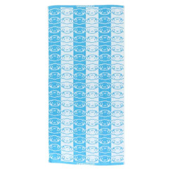 Japan Sanrio Jacquard Bath Towel - Cinnamoroll / Silhouette