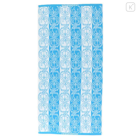 Japan Doraemon Jacquard Bath Towel - Silhouette - 1