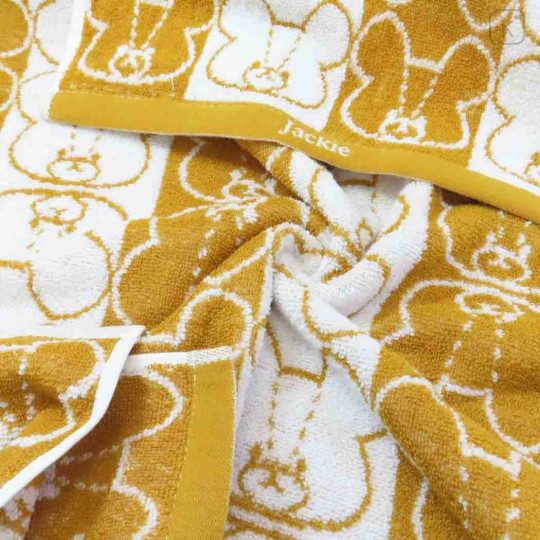 Japan The Bear's School Jacquard Bath Towel - Jackie / Silhouette - 2