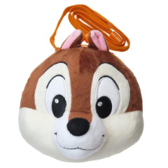 Japan Disney Fluffy Pochette Shoulder Bag - Chip