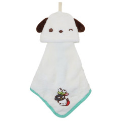Japan Sanrio Hand Towel with Loop - Pochacco / Wink