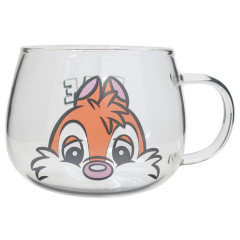 Japan Disney Glass Mug - Dale / Retro