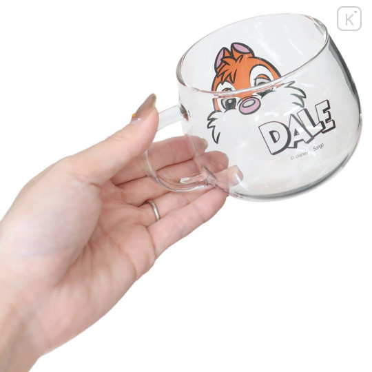 Japan Disney Glass Mug - Dale / Retro - 2