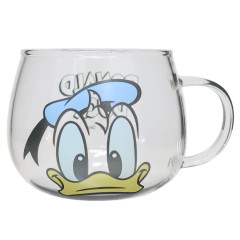 Japan Disney Glass Mug - Donald Duck / Retro