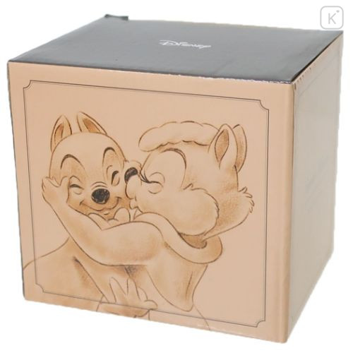 Japan Disney Ceramic Mug - Chip & Dale Sweet Kiss - 4