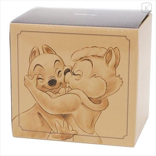 Japan Disney Ceramic Mug - Chip & Dale Sweet Kiss - 5