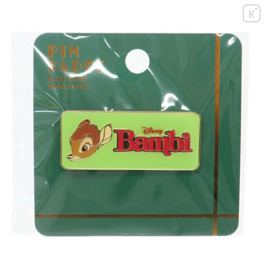 Japan Disney Pin Badge - Bambi / Name Tag - 1