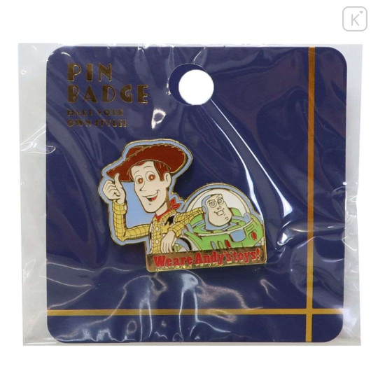 Japan Disney Pin Badge - Toy Story / Buzz Lightyear & Woody - 1