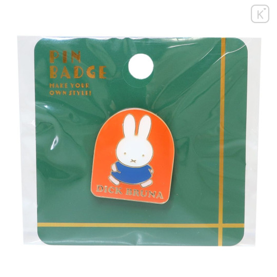 Japan Miffy Pin Badge - Orange - 1