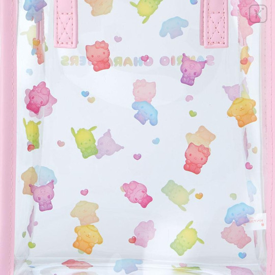 Japan Sanrio Original Clear Handbag with Shoulder - Gummy Candy - 4