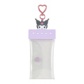 Japan Sanrio Original Custom Clear Pouch - Kuromi / Maipachirun - 1