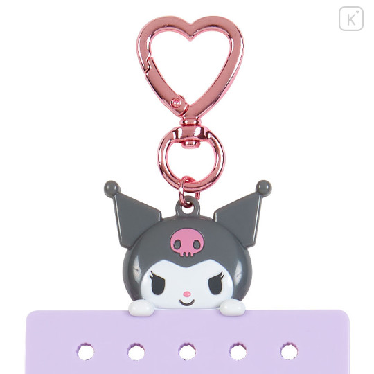 Japan Sanrio Original Custom Clear Pouch - Kuromi / Maipachirun - 3