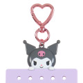 Japan Sanrio Original Custom Clear Pouch - Kuromi / Maipachirun - 3