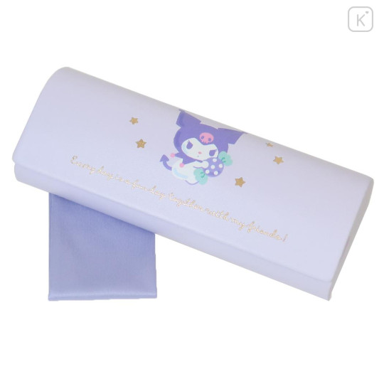 Japan Sanrio Glasses Case - Kuromi / Everyday Is A Fun Day Togther With Friends - 1