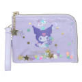 Japan Sanrio Pass Case Card Holder & Coin Case & Reel - Kuromi : Everyday Is A Fun Day Togther With Friends - 1