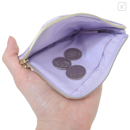 Japan Sanrio Pass Case Card Holder & Coin Case & Reel - Kuromi : Everyday Is A Fun Day Togther With Friends - 3