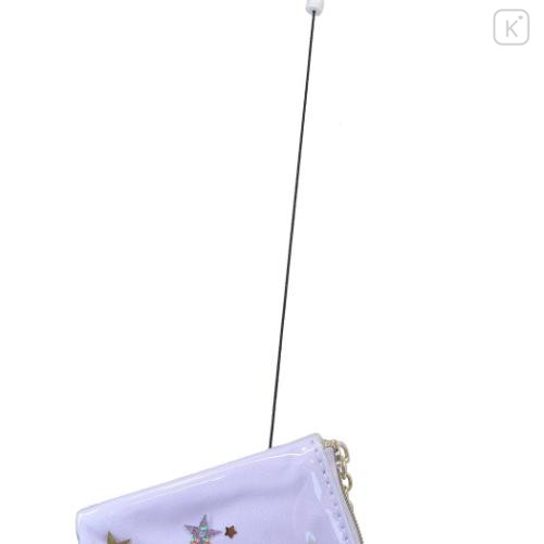 Japan Sanrio Pass Case Card Holder & Coin Case & Reel - Kuromi : Everyday Is A Fun Day Togther With Friends - 4