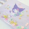 Japan Sanrio Pass Case Card Holder & Coin Case - Kuromi / Everyday Is A Fun Day Togther With Friends - 5