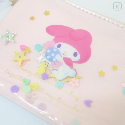 Japan Sanrio Pass Case Card Holder & Coin Case - My Melody / Everyday Is A Fun Day Togther With Friends - 5