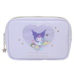 Japan Sanrio Pouch - Kuromi / Everyday Is A Fun Day Togther With Friends