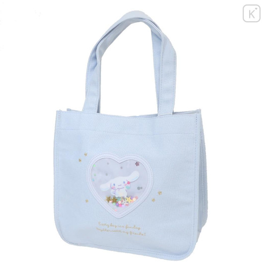 Japan Sanrio Mini Tote Bag - Cinnamoroll / Everyday Is A Fun Day Togther With Friends - 1