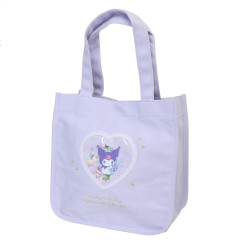 Japan Sanrio Mini Tote Bag - Kuromi / Everyday Is A Fun Day Togther With Friends