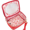 Japan Sanrio Clear Vanity Pouch with Removable Shoulder Strap - Hello Kitty - 3