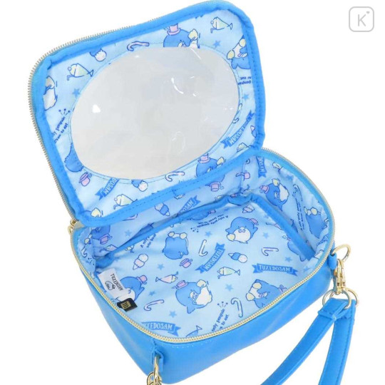 Japan Sanrio Clear Vanity Pouch with Removable Shoulder Strap - Tuxedo Sam - 3