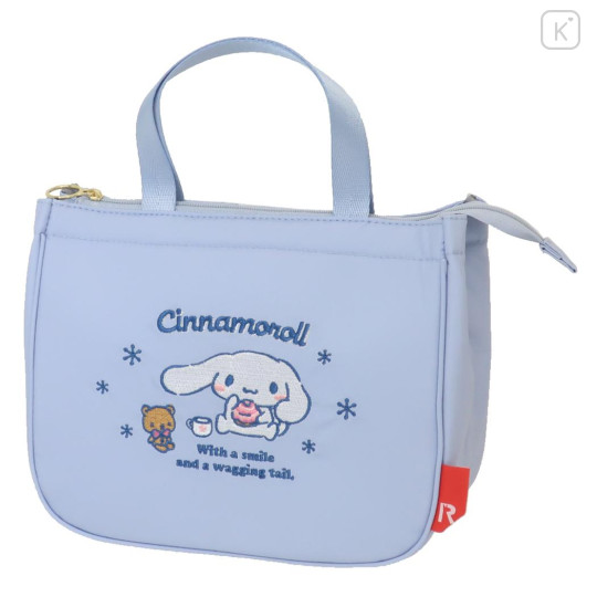 Japan Sanrio Insulated Lunch Bag - Cinnamoroll / Smile Tea Time - 1