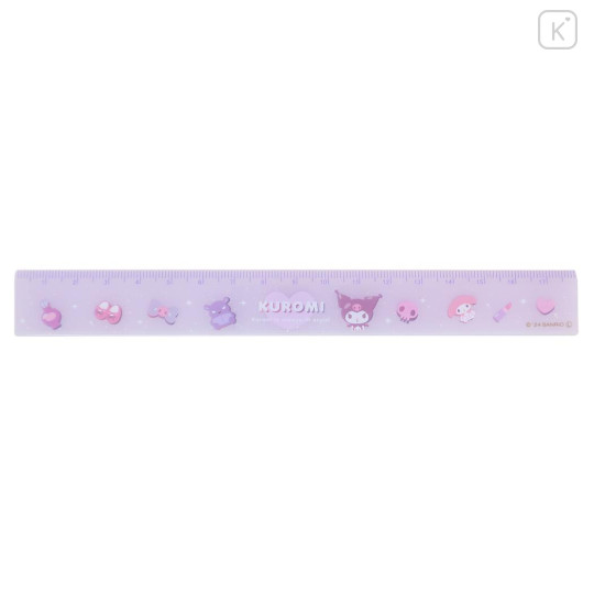 Japan Sanrio 18cm Ruler - Kuromi & Melody - 1