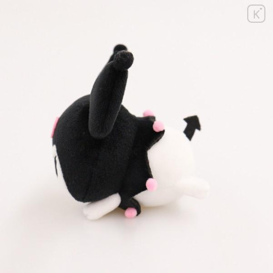 Japan Sanrio Mascot Holder Mini Plush (S) - Kuromi / Lying Down - 3