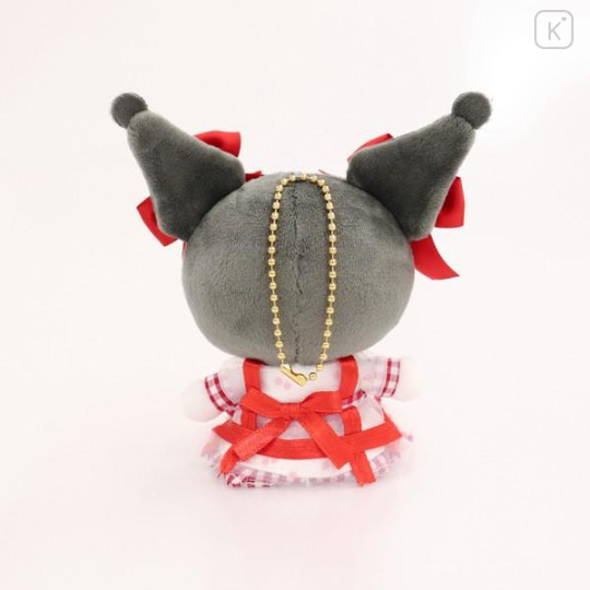 Japan Sanrio Mascot Holder - Kuromi / Cherry White Lolita - 3