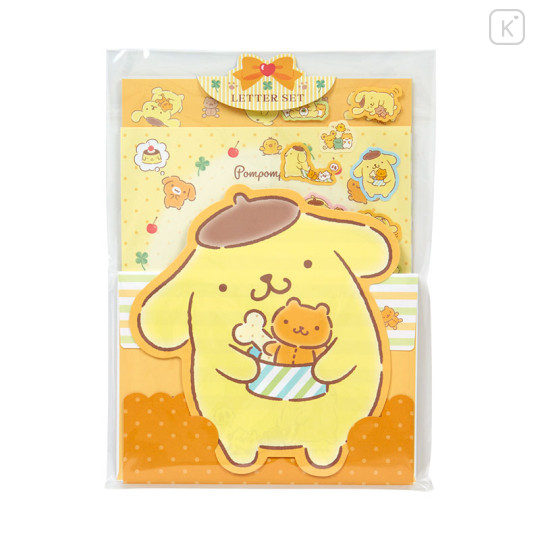 Japan Sanrio Original Character Shaped Letter Set - Pompompurin - 1