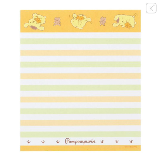 Japan Sanrio Original Character Shaped Letter Set - Pompompurin - 6