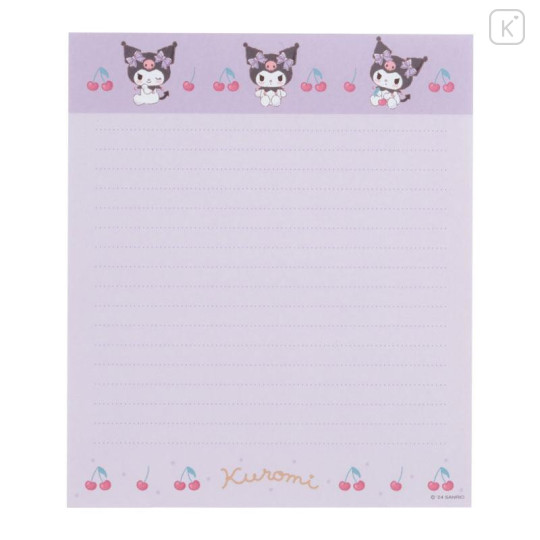 Japan Sanrio Original Character Shaped Letter Set - Kuromi - 5