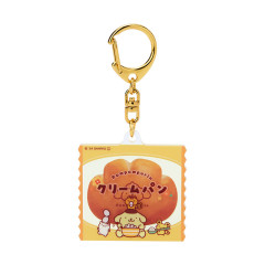 Japan Sanrio Acrylic Keychain - Pompompurin / Retro Bread