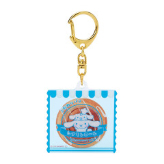 Japan Sanrio Acrylic Keychain - Cinnamoroll / Retro Bread