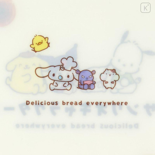 Japan Sanrio 3 Pockets A4 Index File - Retro Bread / White - 4