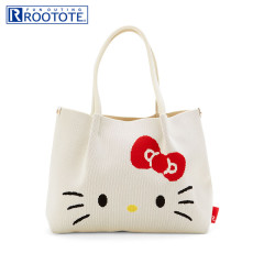 Japan Sanrio Rootote Deli Tote Bag - Hello Kitty : Ivory