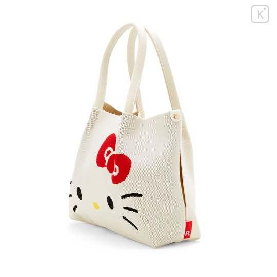 Japan Sanrio Rootote Deli Tote Bag - Hello Kitty : Ivory - 2