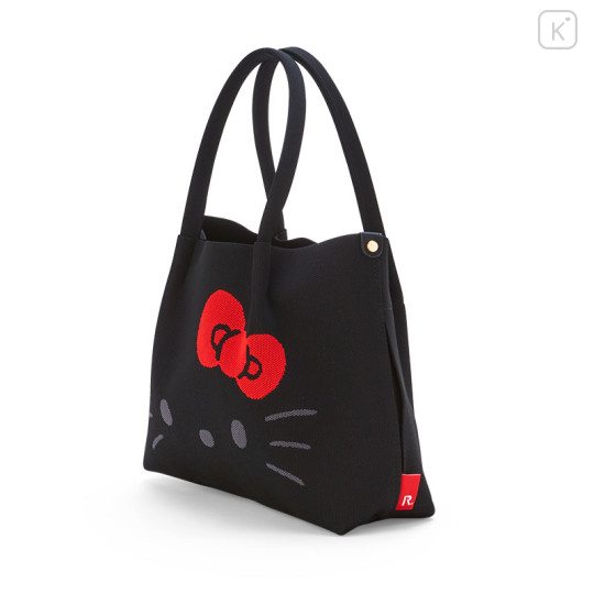 Japan Sanrio Rootote Deli Tote Bag - Hello Kitty : Black - 2