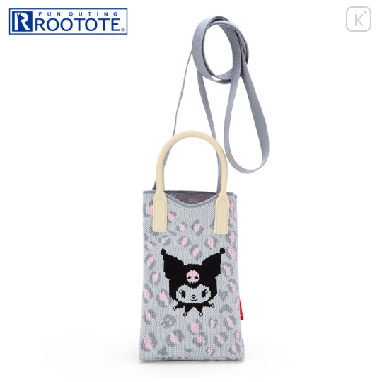 Japan Sanrio Rootote 2way Mini Tote Bag - Kuromi - 1