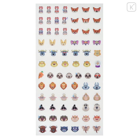 Japan Disney Store Icon Sticker - Zootopia / Emoji Face - 2