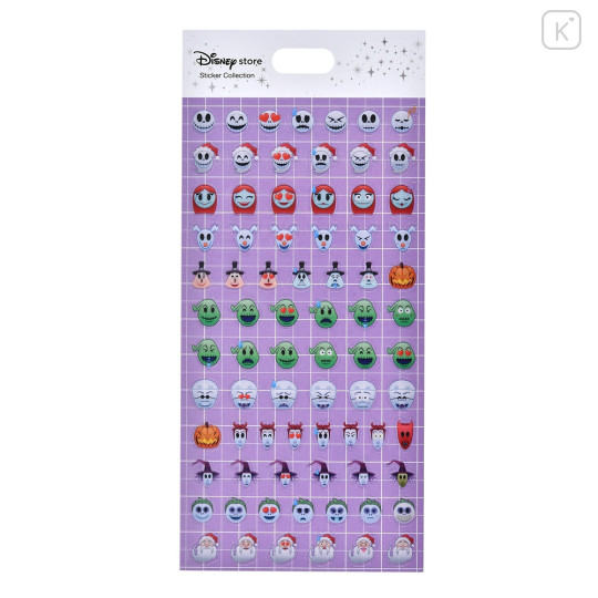 Japan Disney Store Icon Sticker - Tim Burton's The Nightmare Before Christmas : Emoji Face - 1