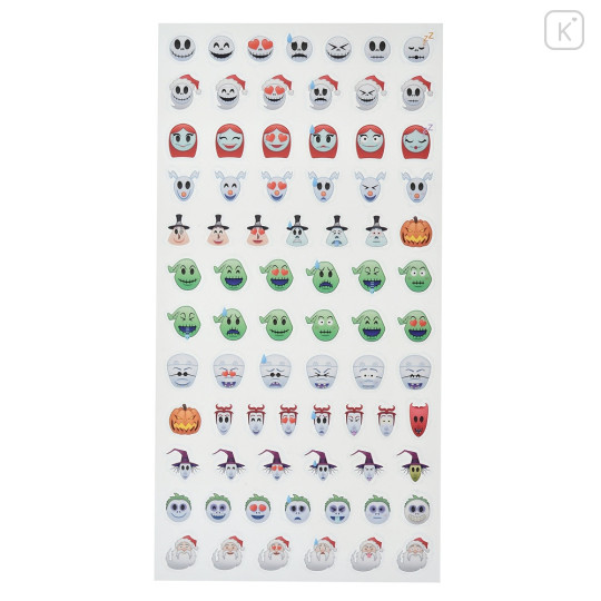 Japan Disney Store Icon Sticker - Tim Burton's The Nightmare Before Christmas : Emoji Face - 2